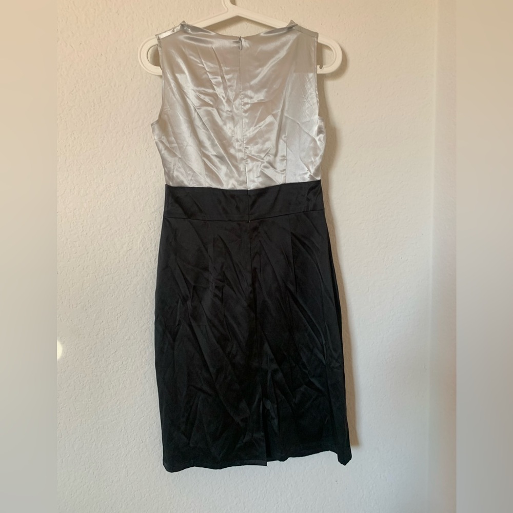 Silver Black High Neck Custom made cocktail Dress